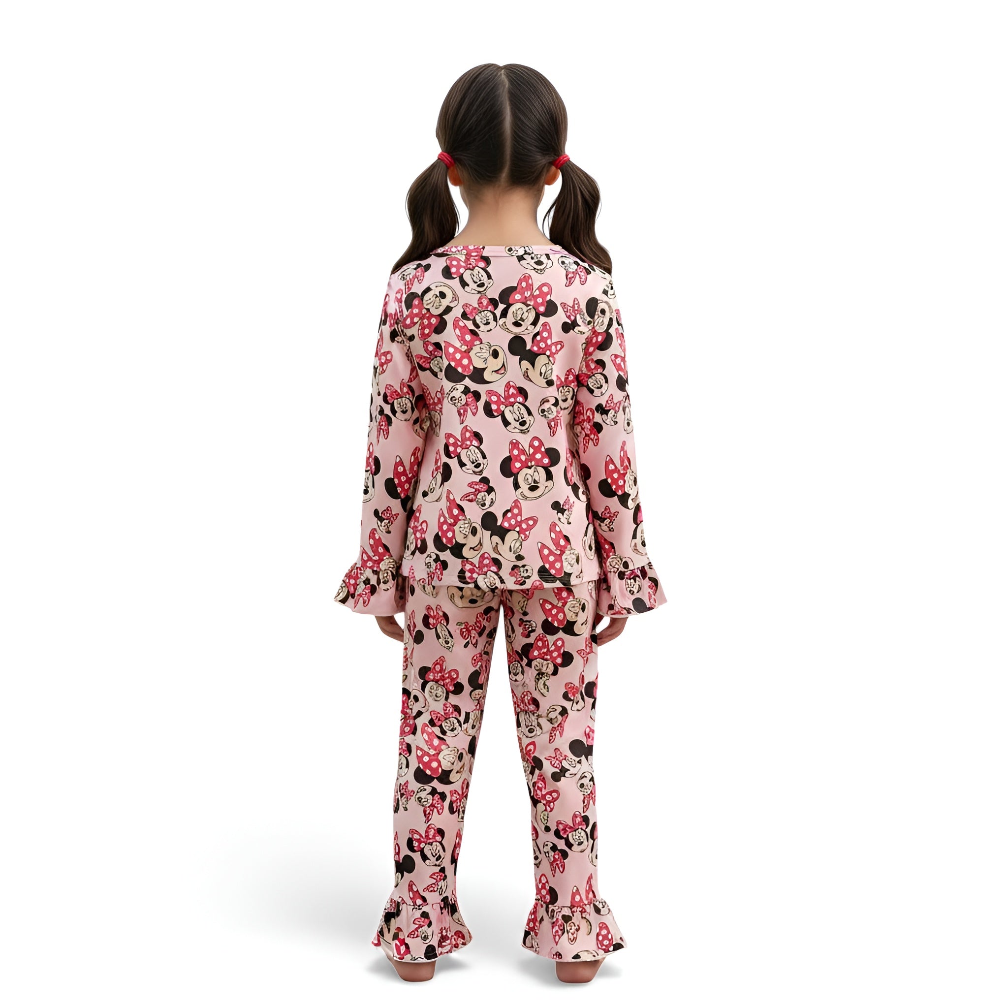 Kids Cartoon Minnie Printed Pajama Set