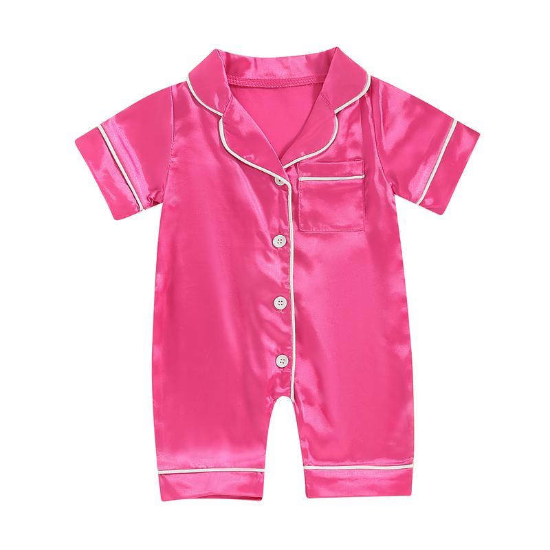 Babies Button Up Pajama Nightgown Romper