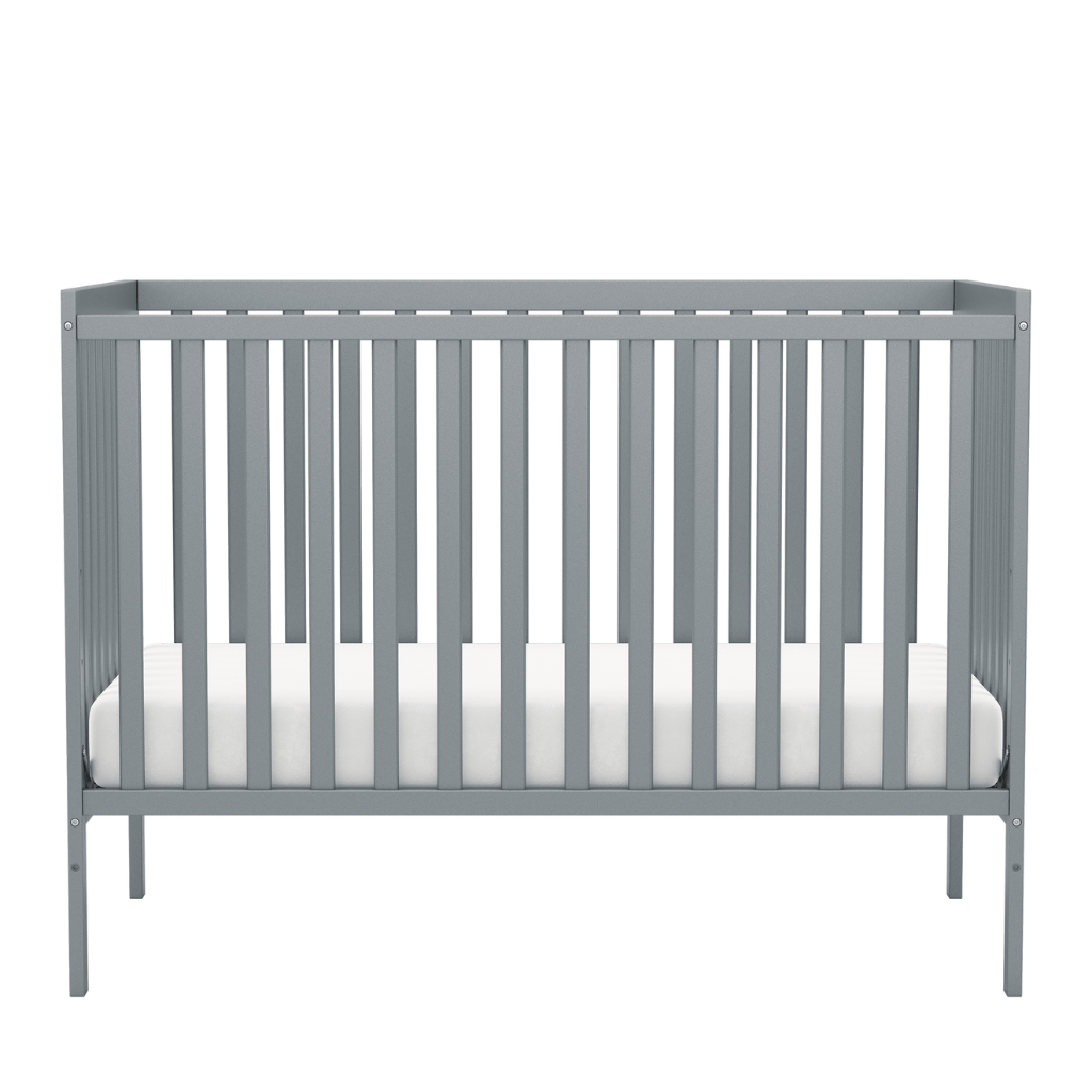 Babies 5 In 1 Convertible Crib Bed With Adjustable Mattress And Pinewood Frame