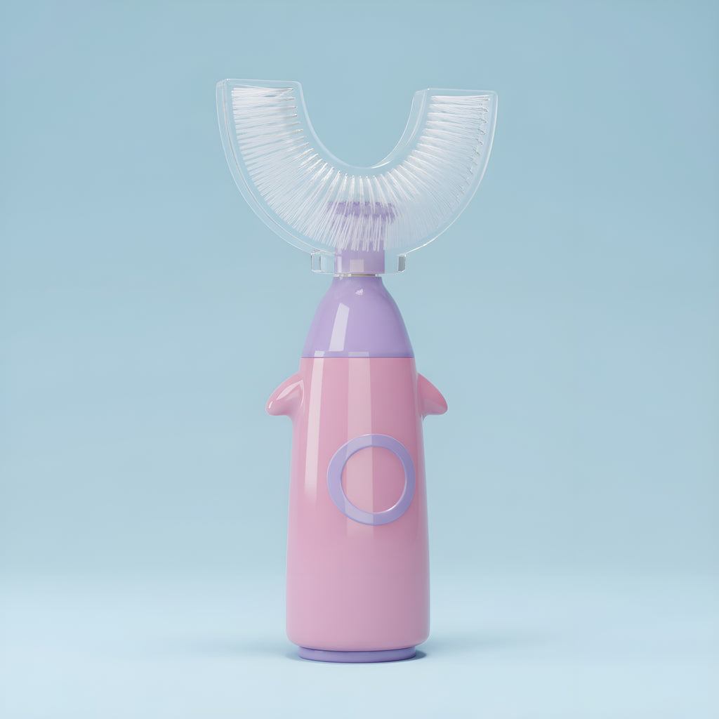 Kids U Shaped Silicone Soft Bristle Manual Cleaning Brush