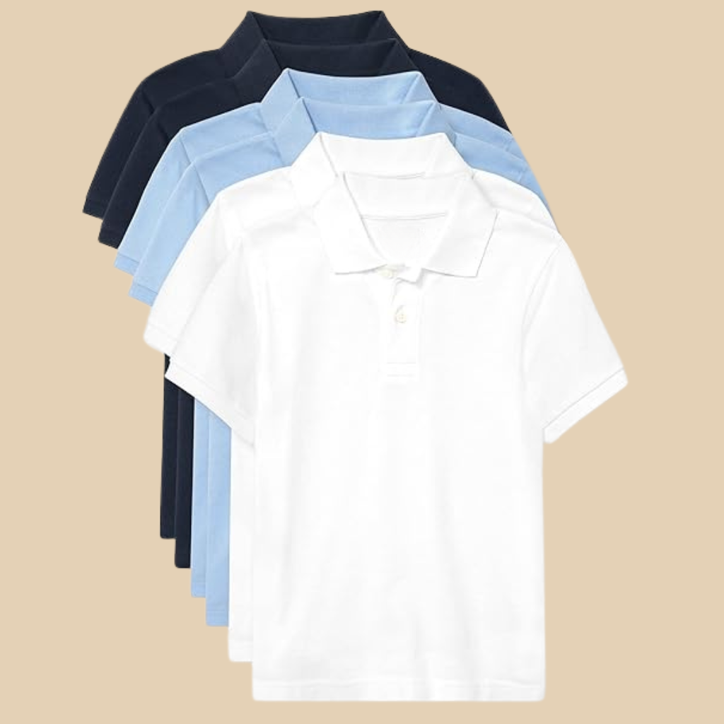 Pack Of 6 Boys Polo T Shirts
