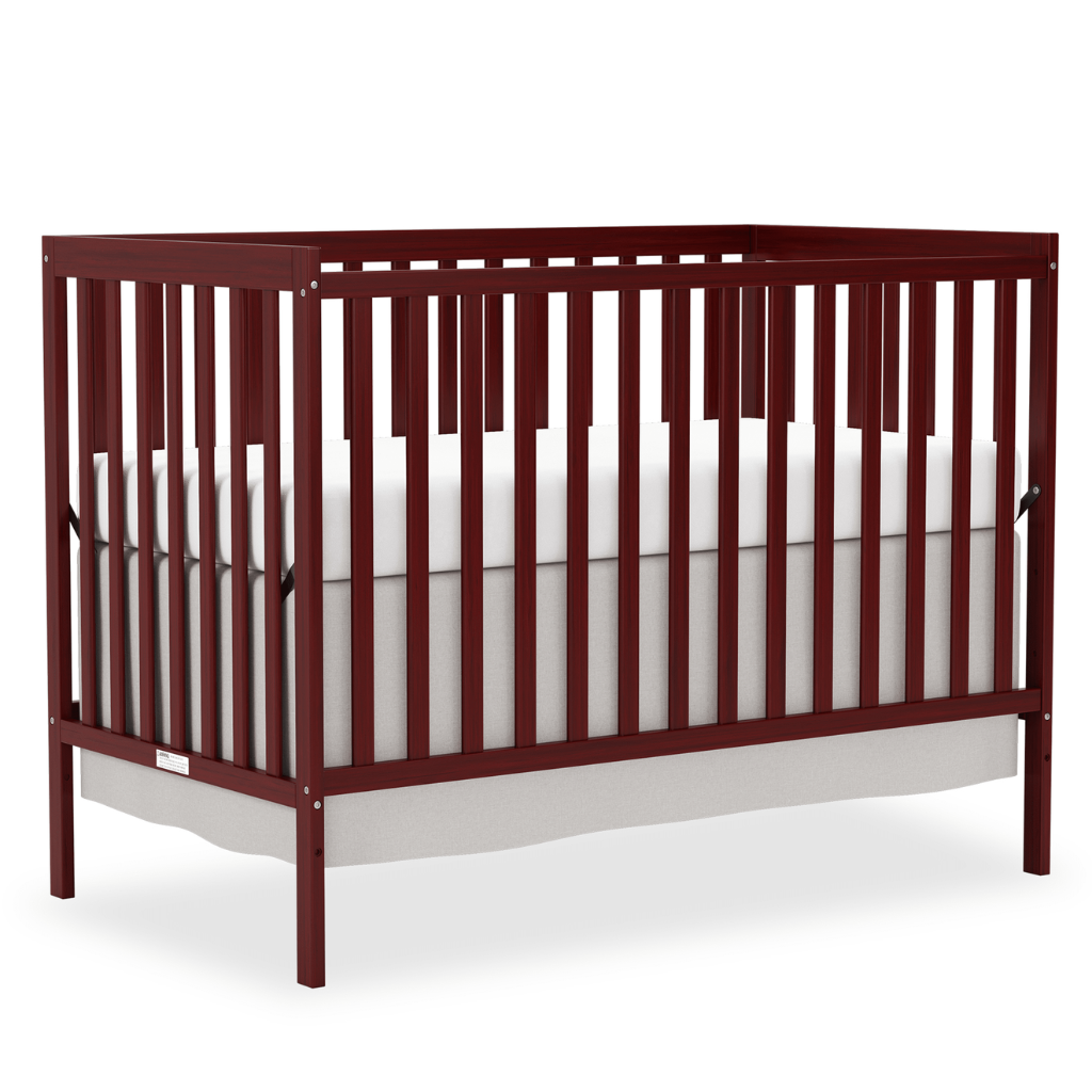 Babies 5 In 1 Convertible Crib Bed With Adjustable Mattress And Pinewood Frame