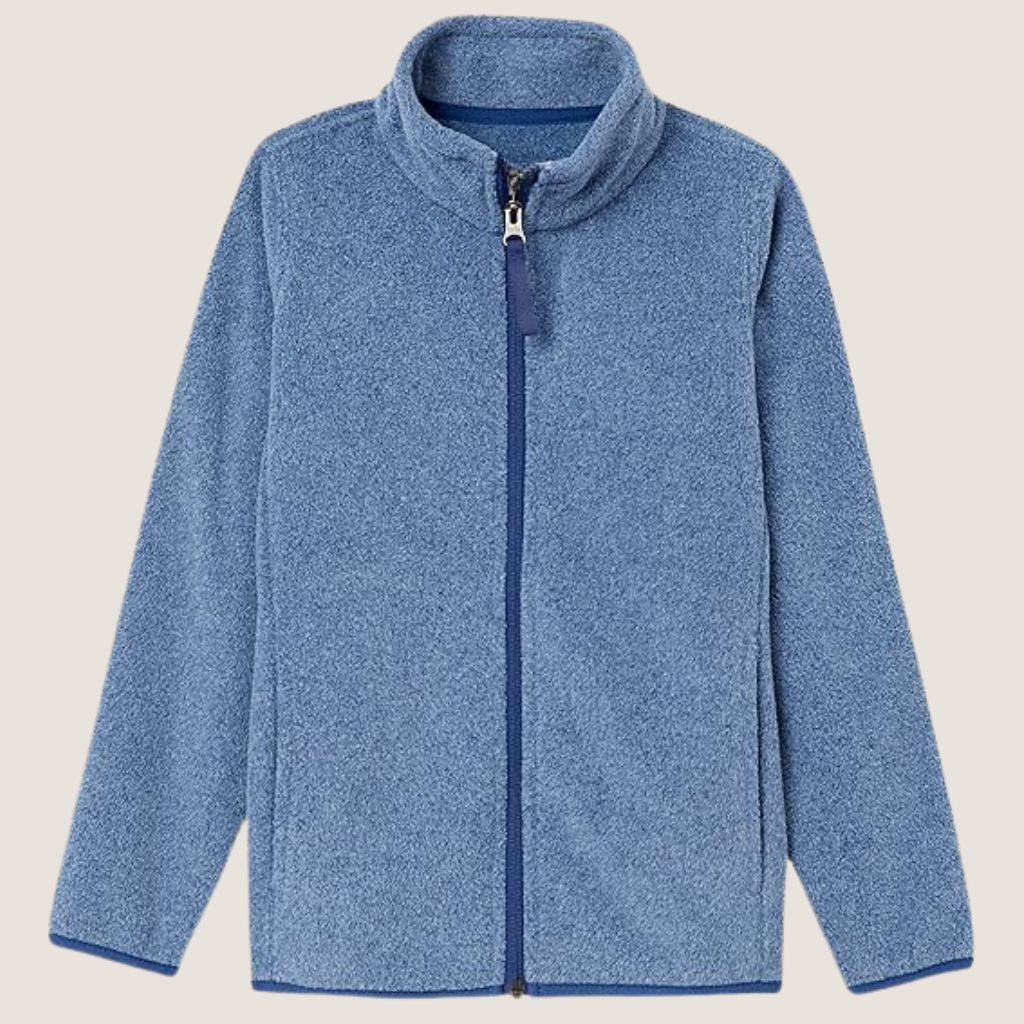 Toddlers Polar Fleece Full Zip Mock Jacket