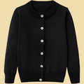 Girls Cotton Knit Cardigan Long Sleeve Sweater