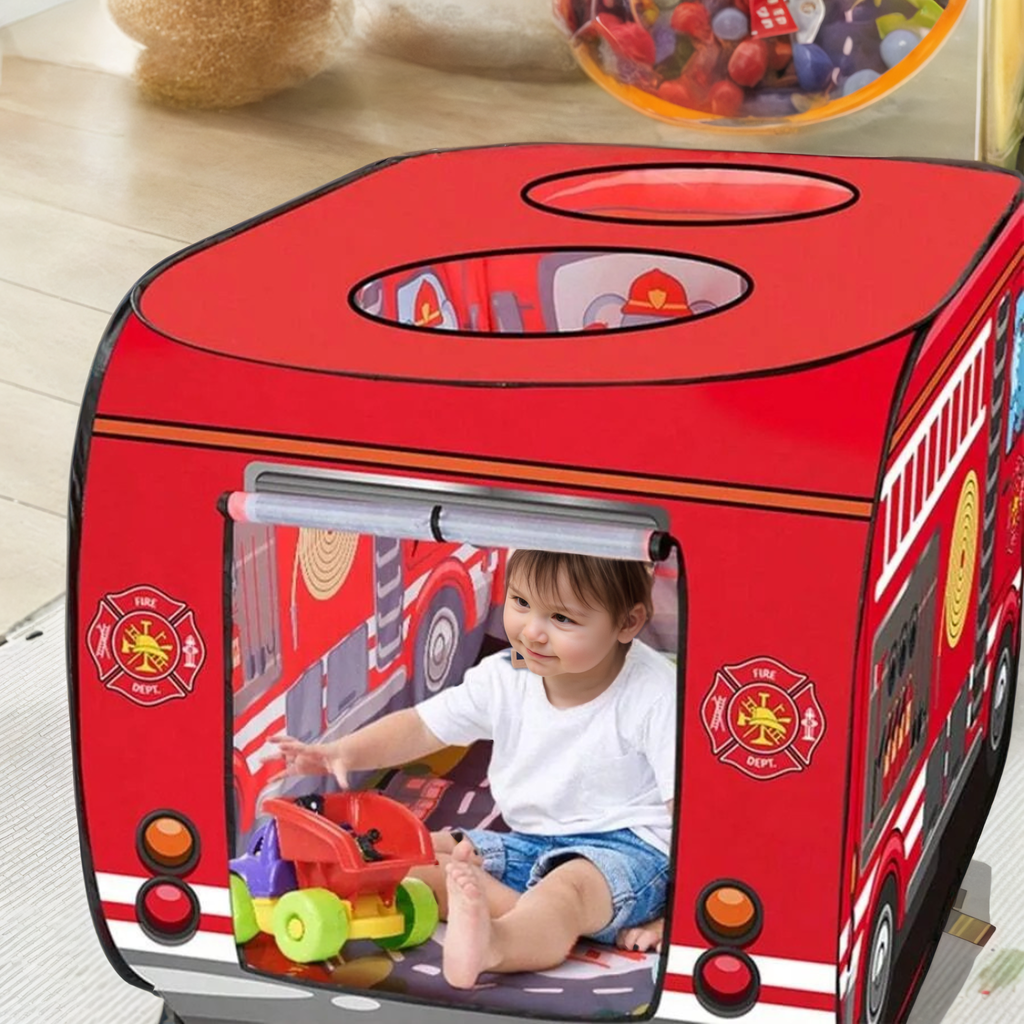 Children Portable And Foldable Truck Design Playhouse Toy Tent