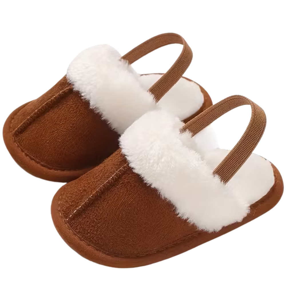 Infant Girls Cozy Plush Soft Non Slip Indoor Slippers