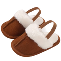 Infant Girls Cozy Plush Soft Non Slip Indoor Slippers