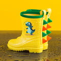 Kids Waterproof Dinosaur Design PVC Boots With Anti Slip Sole