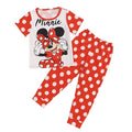 Minnie Cartoon Polka Dot Kids Pajama Set