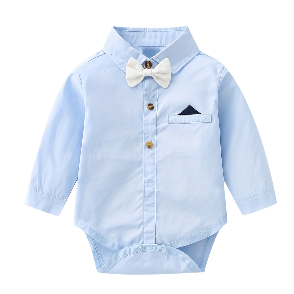 Boys Formal Bow Tie Set With Suspender Pants