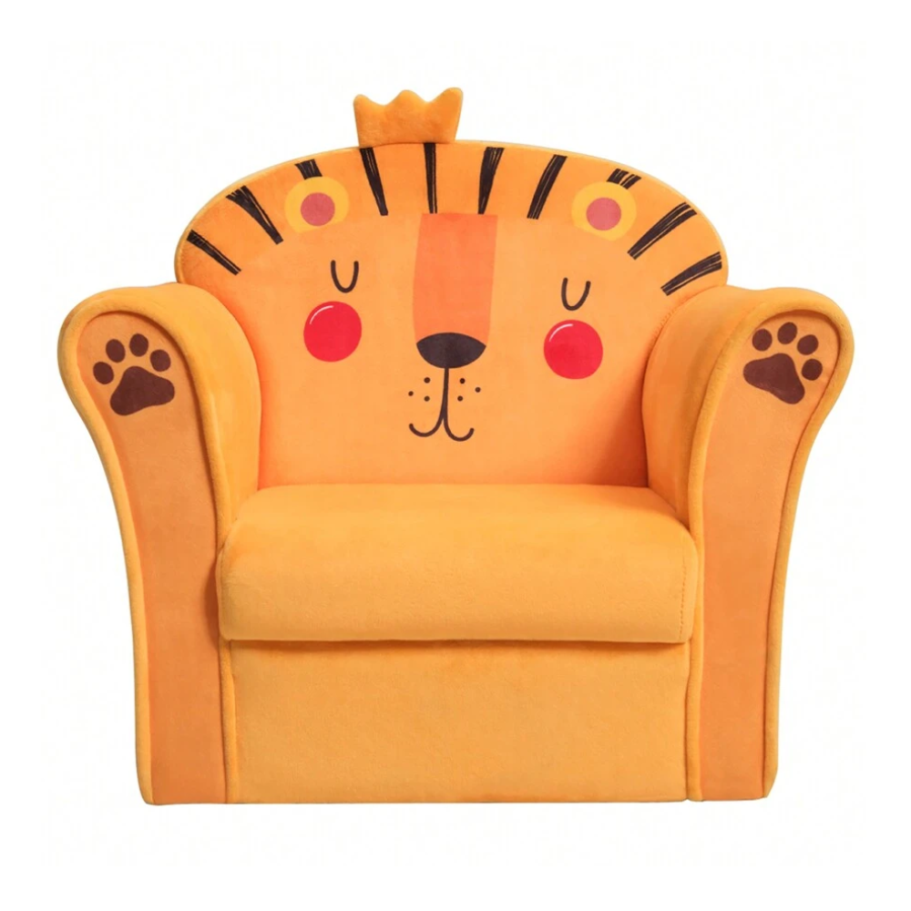 Kids Animal Themed Sofa Chair With Armrests