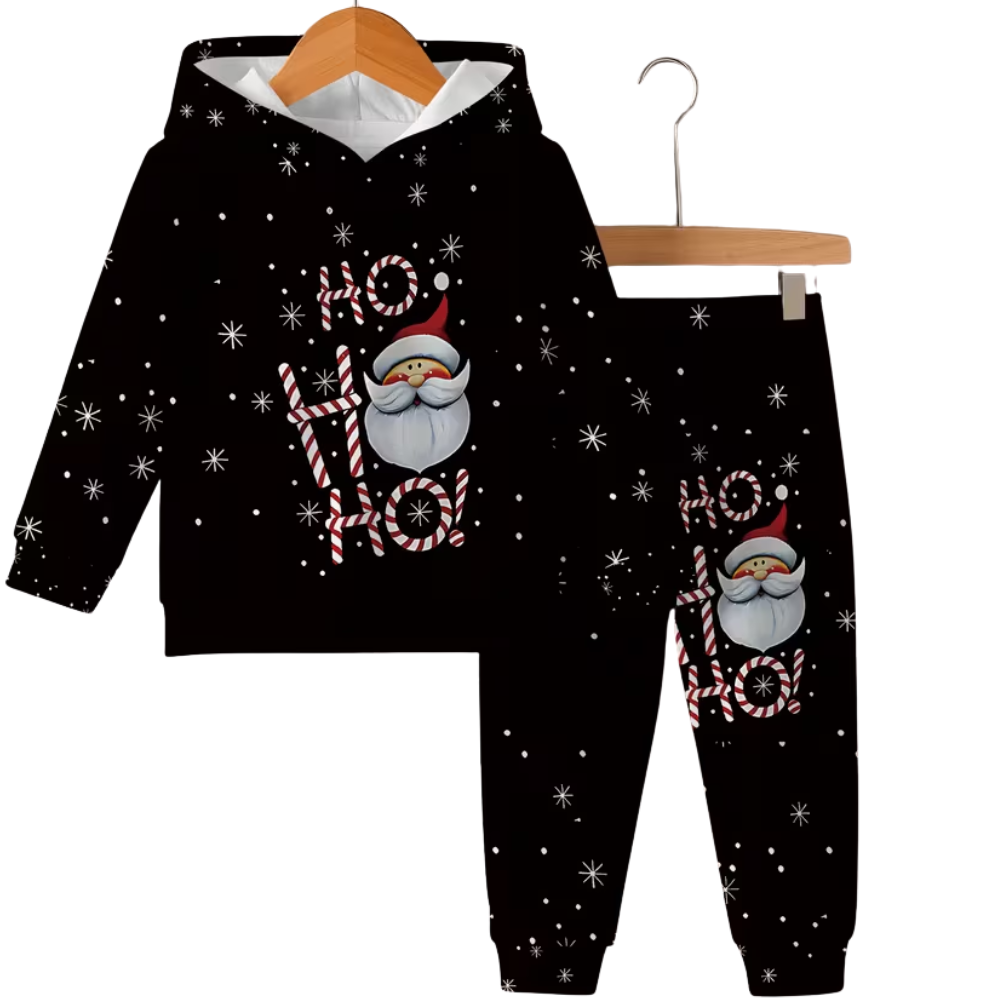 Boys Christmas Themed Hoodie Pants Set