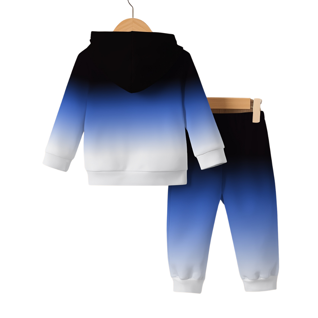 Baby Boy Gradient Style Sweatshirt Set