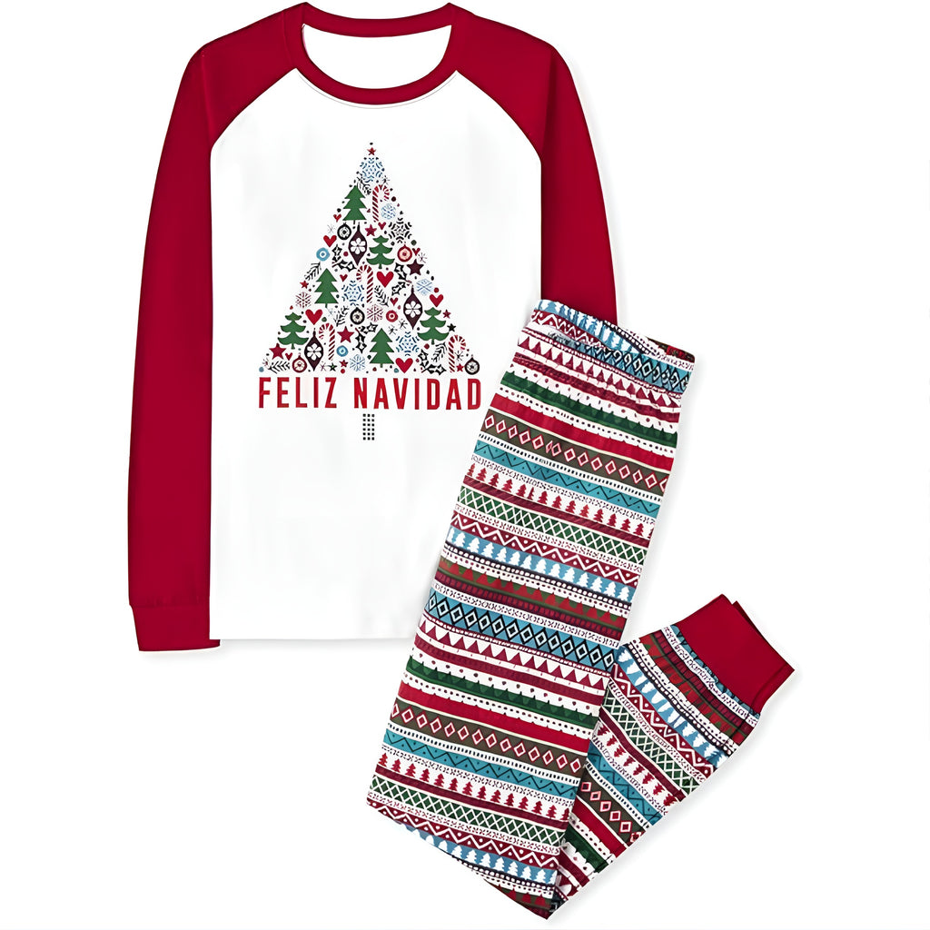 Holiday Print Two Piece Pajama Set