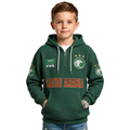 FIFA 2026 Saudi Arabia Printed Waffle Quarter Zip Kids Football Fan Hoodie