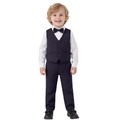 Boys 3 Piece Shirt Vest And Pants Set With Bow Tie