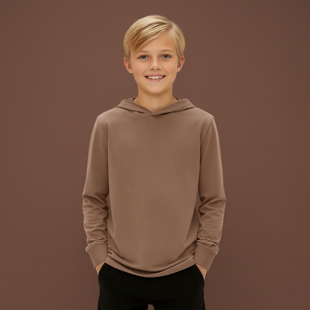 Boys Long Sleeve Hooded Sweatshirt