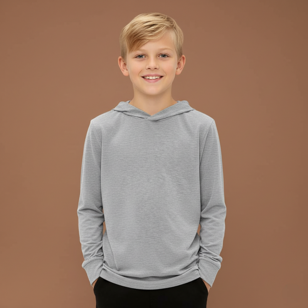 Boys Long Sleeve Hooded Sweatshirt