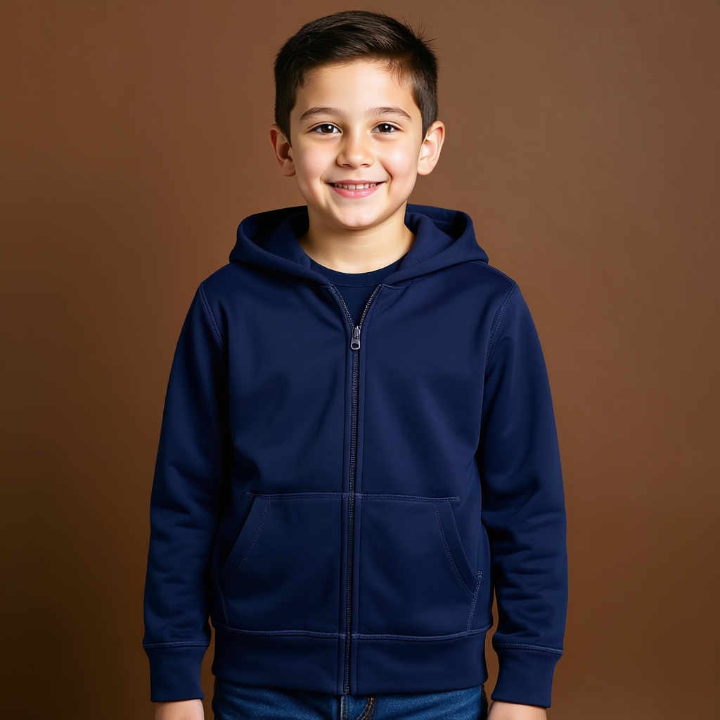 Boys Full Zip Hooded Sweatshirt