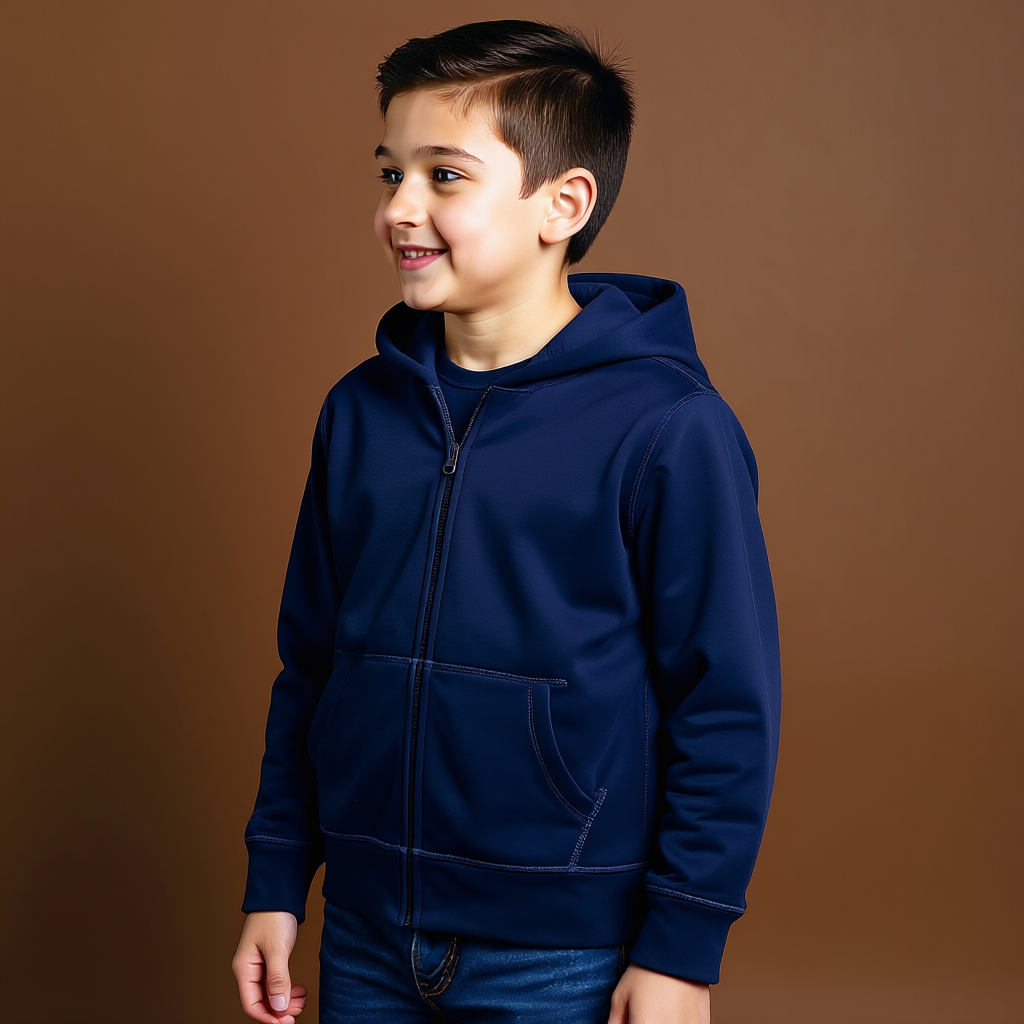 Boys Full Zip Hooded Sweatshirt
