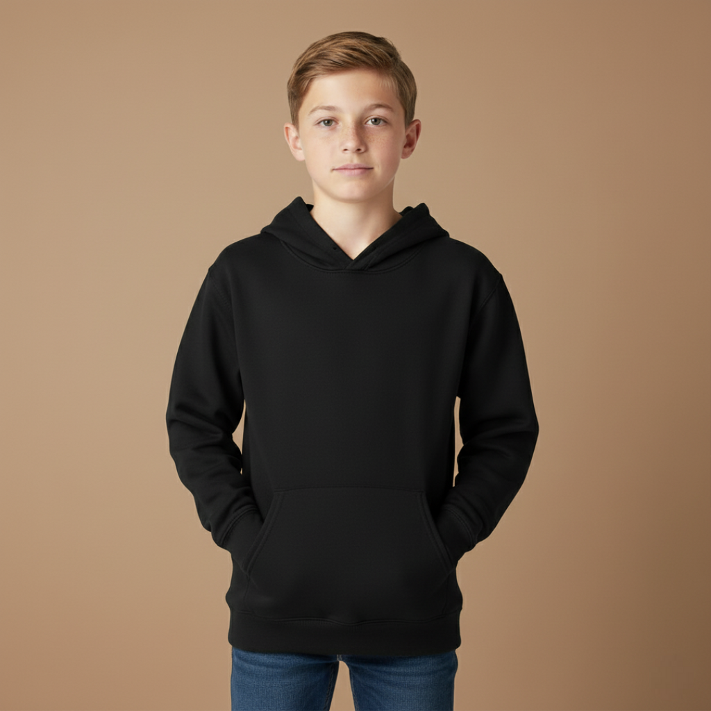 Boys Long Sleeve Fleece Hooded Sweatshirt