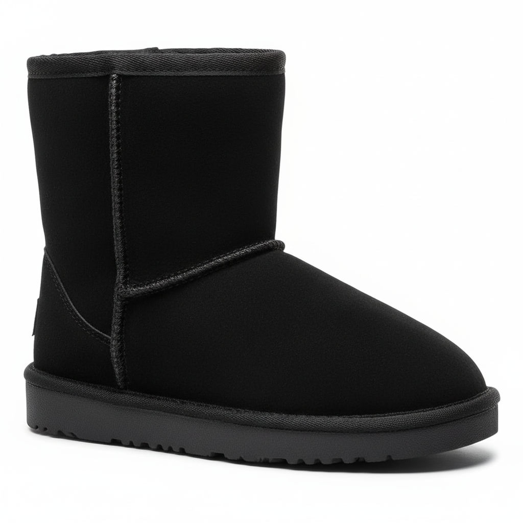 Girls And Boys Kids Faux Fur Lined Winter Snow Boots