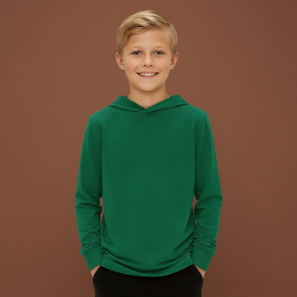 Boys Long Sleeve Hooded Sweatshirt