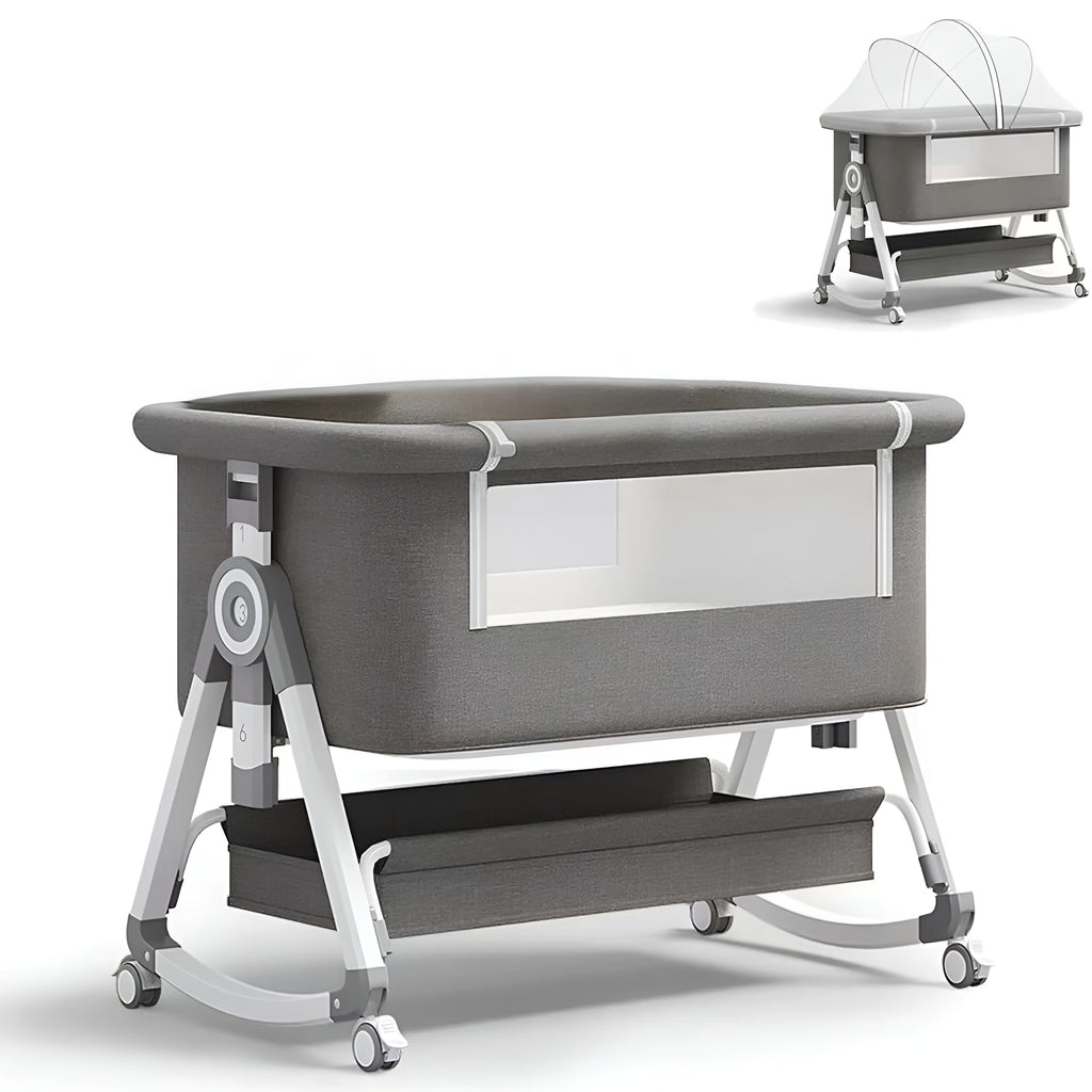 Newborn Portable Baby Bassinet And Bedside Sleeper With Rocking Mode