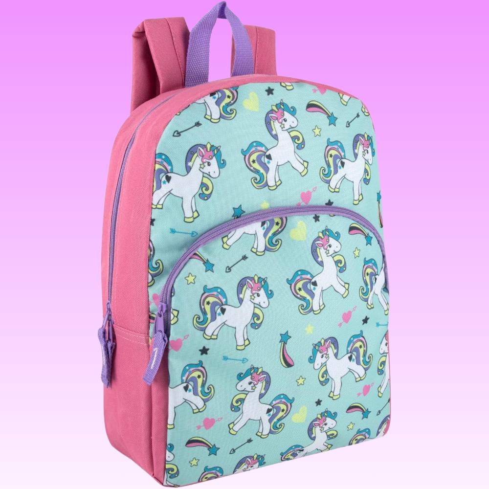 Preschool Kindergarten 15 Inch Kids Backpacks For Boys And Girls With Adjustable Padded Straps