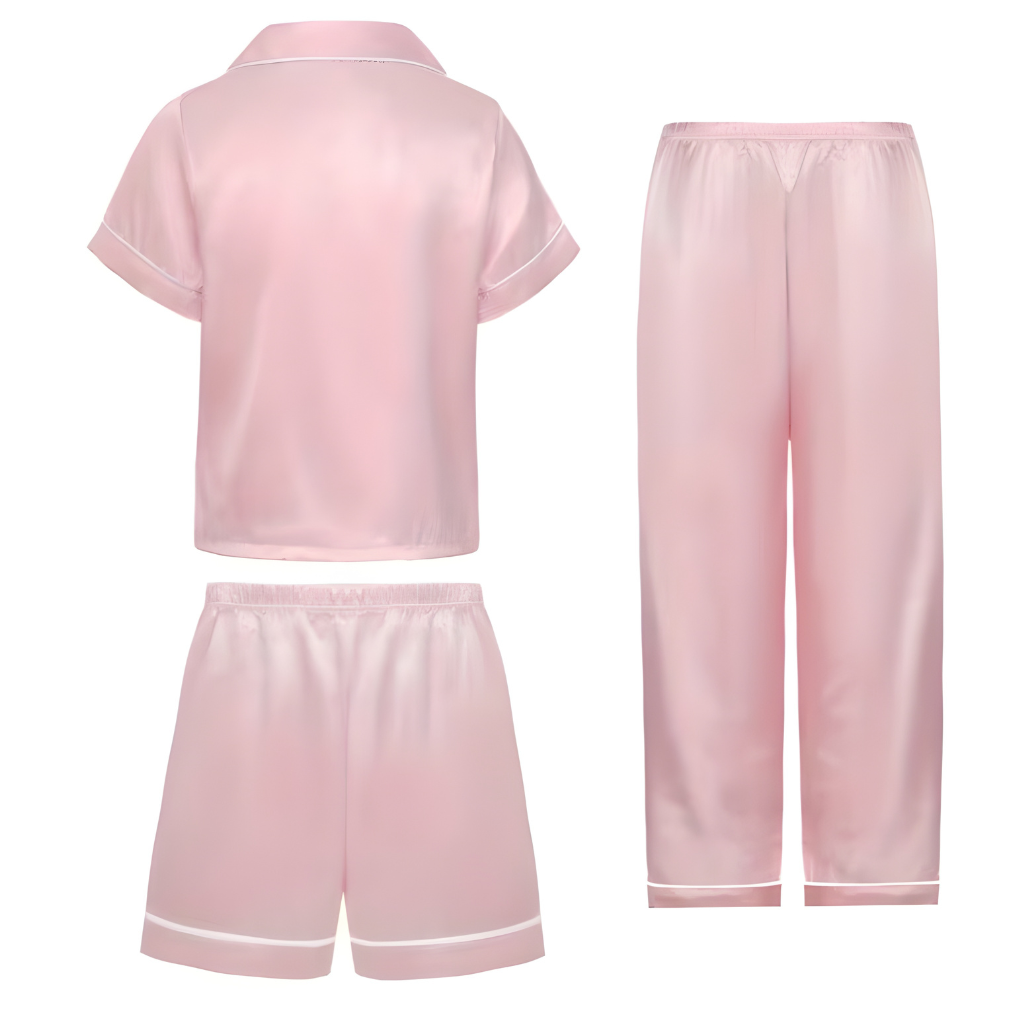 Girls Three Piece Casual Pajama Set