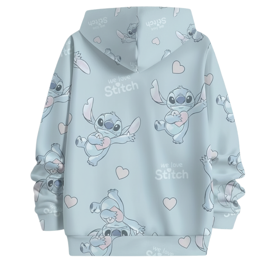Girls 3D Cartoon Printed Hoodie