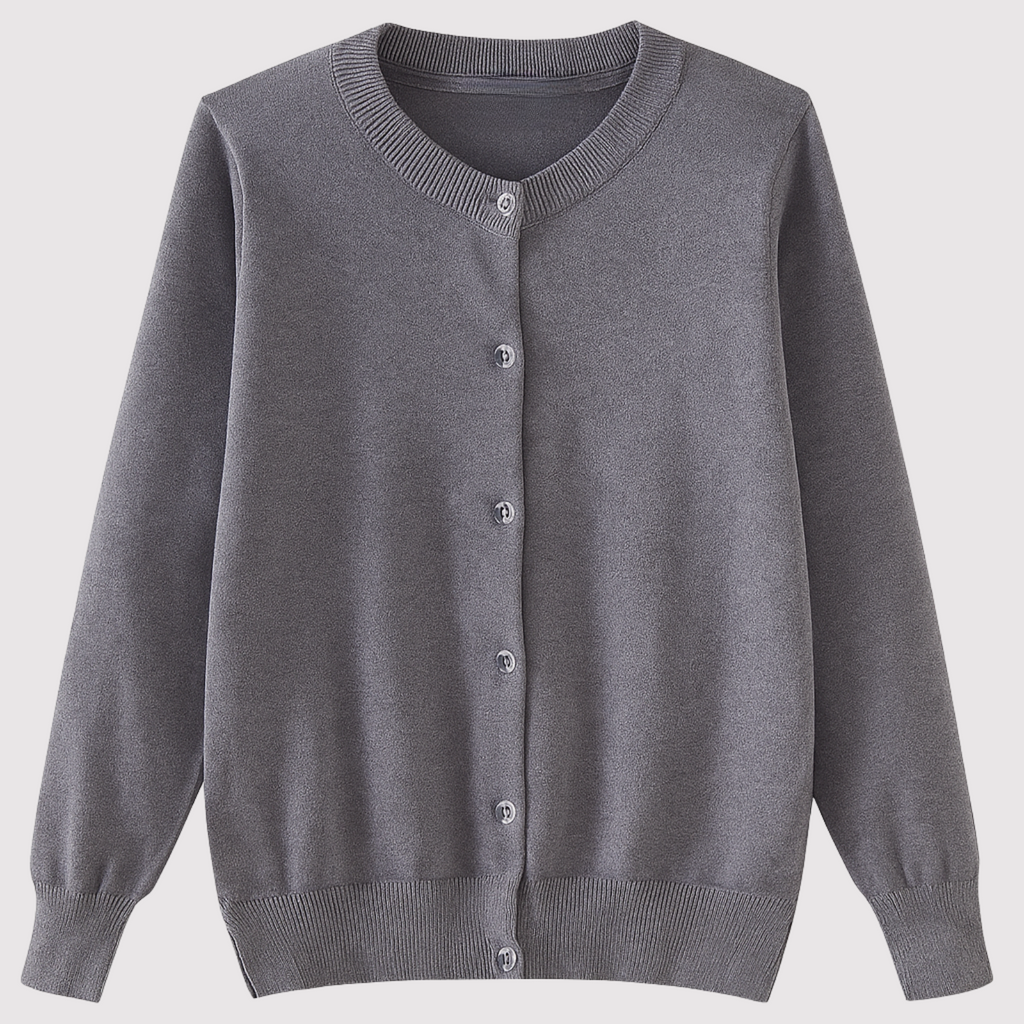 Girls Cotton Knit Cardigan Long Sleeve Sweater