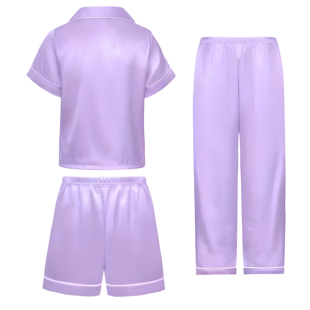 Girls Three Piece Casual Pajama Set