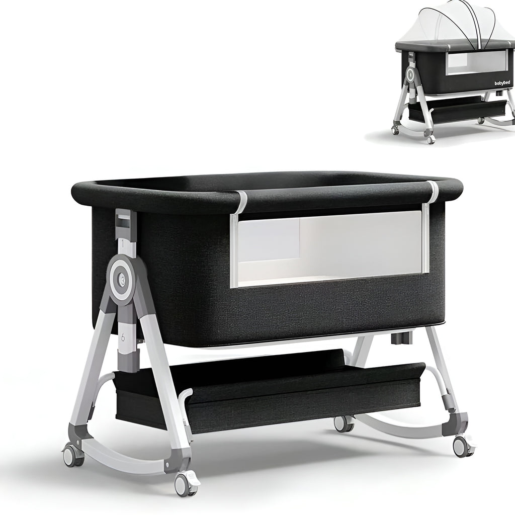 Newborn Portable Baby Bassinet And Bedside Sleeper With Rocking Mode