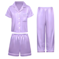 Girls Three Piece Casual Pajama Set