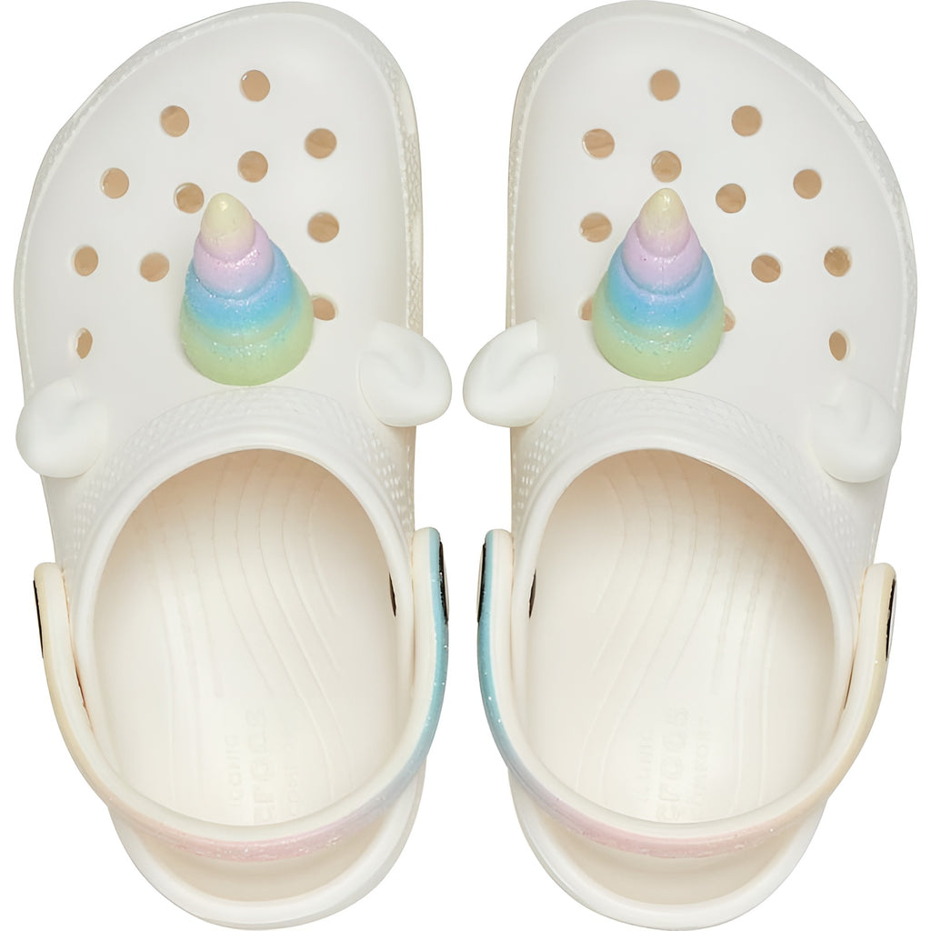 Kids Lightweight Slip On Clogs With Unicorn Design
