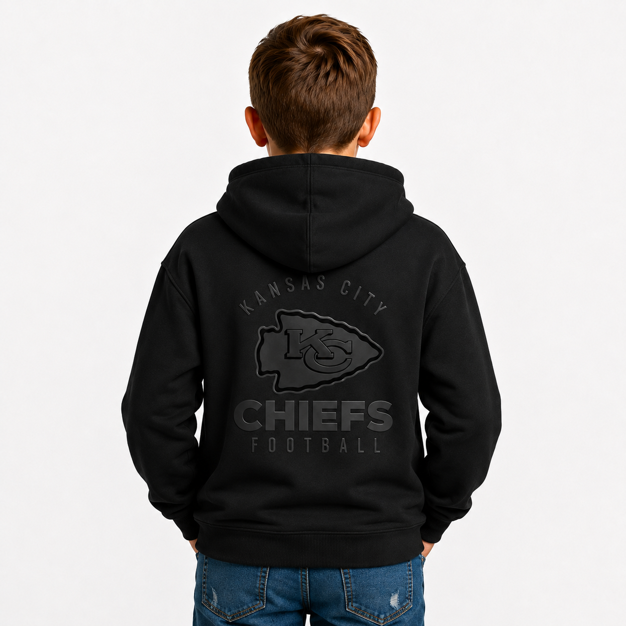 Kansas City Chiefs Printed Kids Football Fan Hoodie