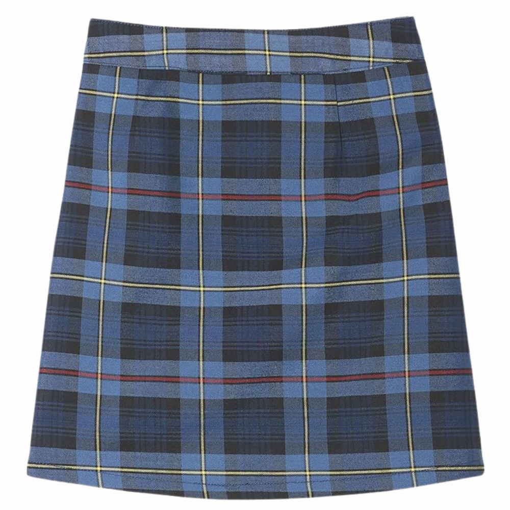 Girls Adjustable Waist Front Pleated Scooter Skirt With Built In Shorts