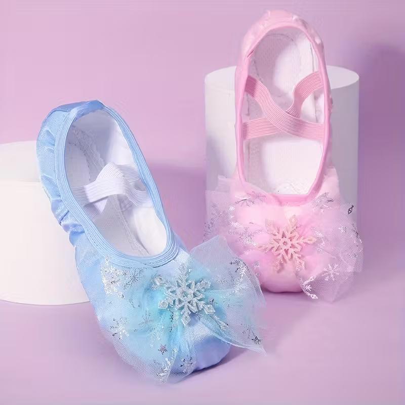 Girls Non Slip Canvas Dance Shoes