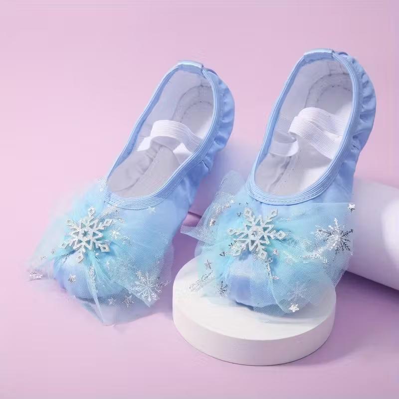 Girls Non Slip Canvas Dance Shoes