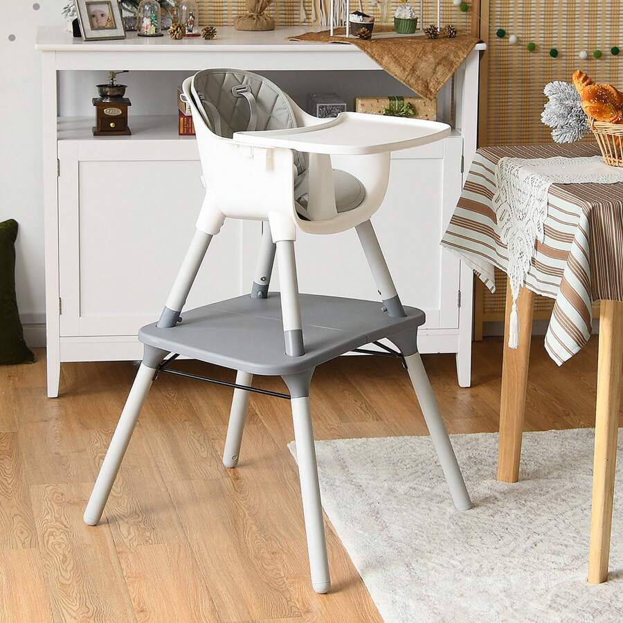 Kids 4 In 1 Convertible High Chair Set