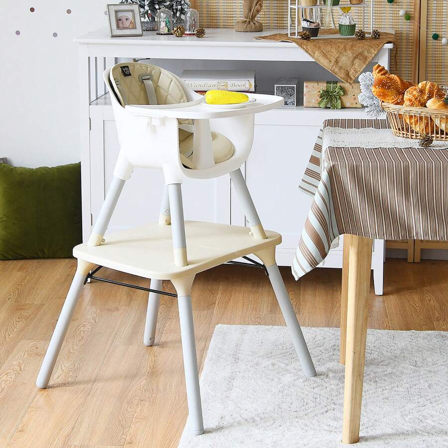Kids 4 In 1 Convertible High Chair Set