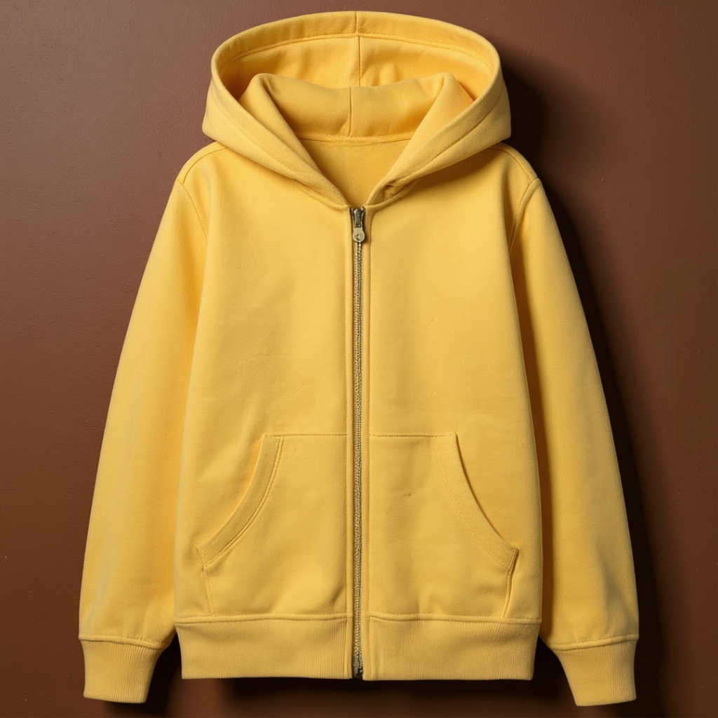 Kids Boys And Girls Soft Brushed Fleece Zip Up Hooded Sweatshirt
