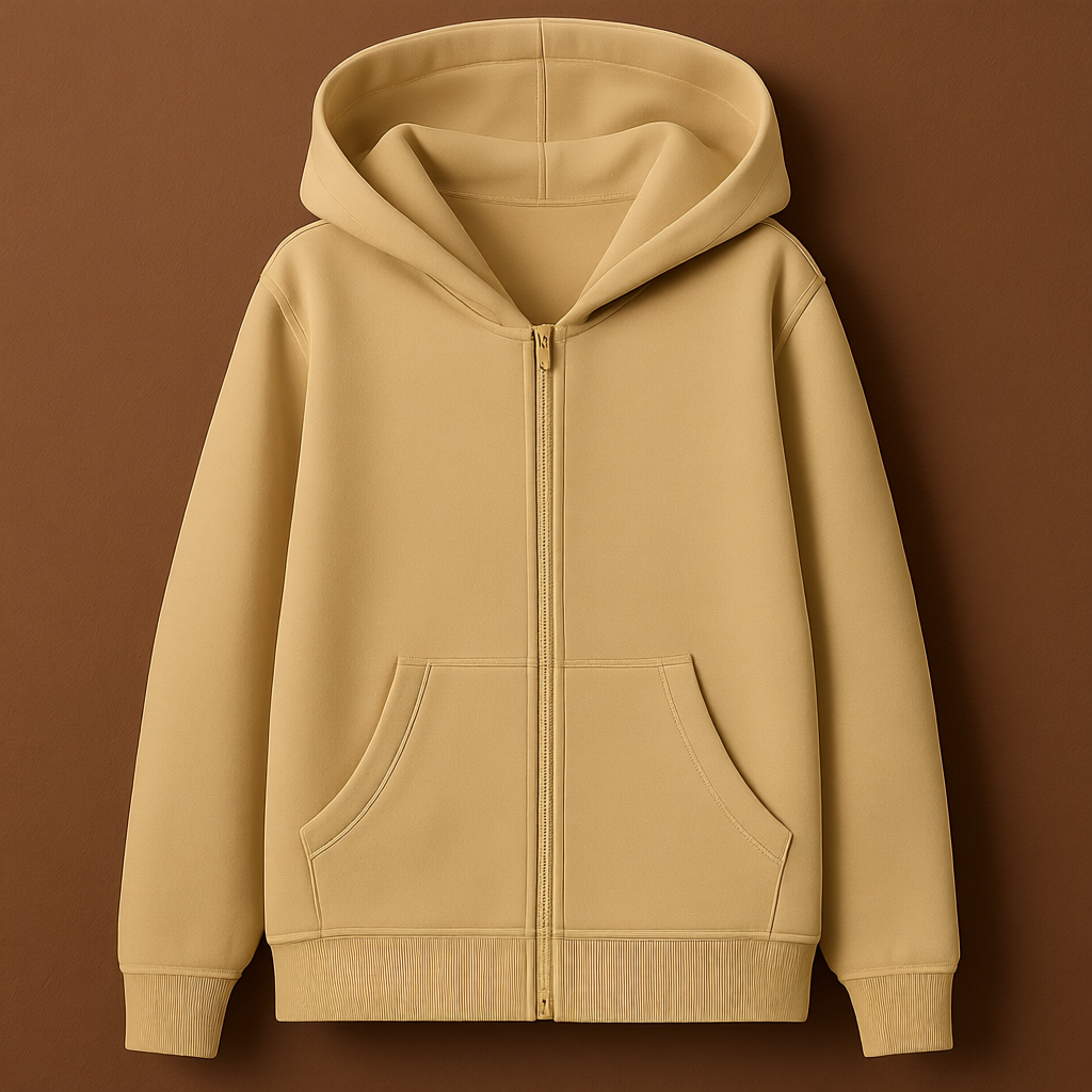 Kids Boys And Girls Soft Brushed Fleece Zip Up Hooded Sweatshirt