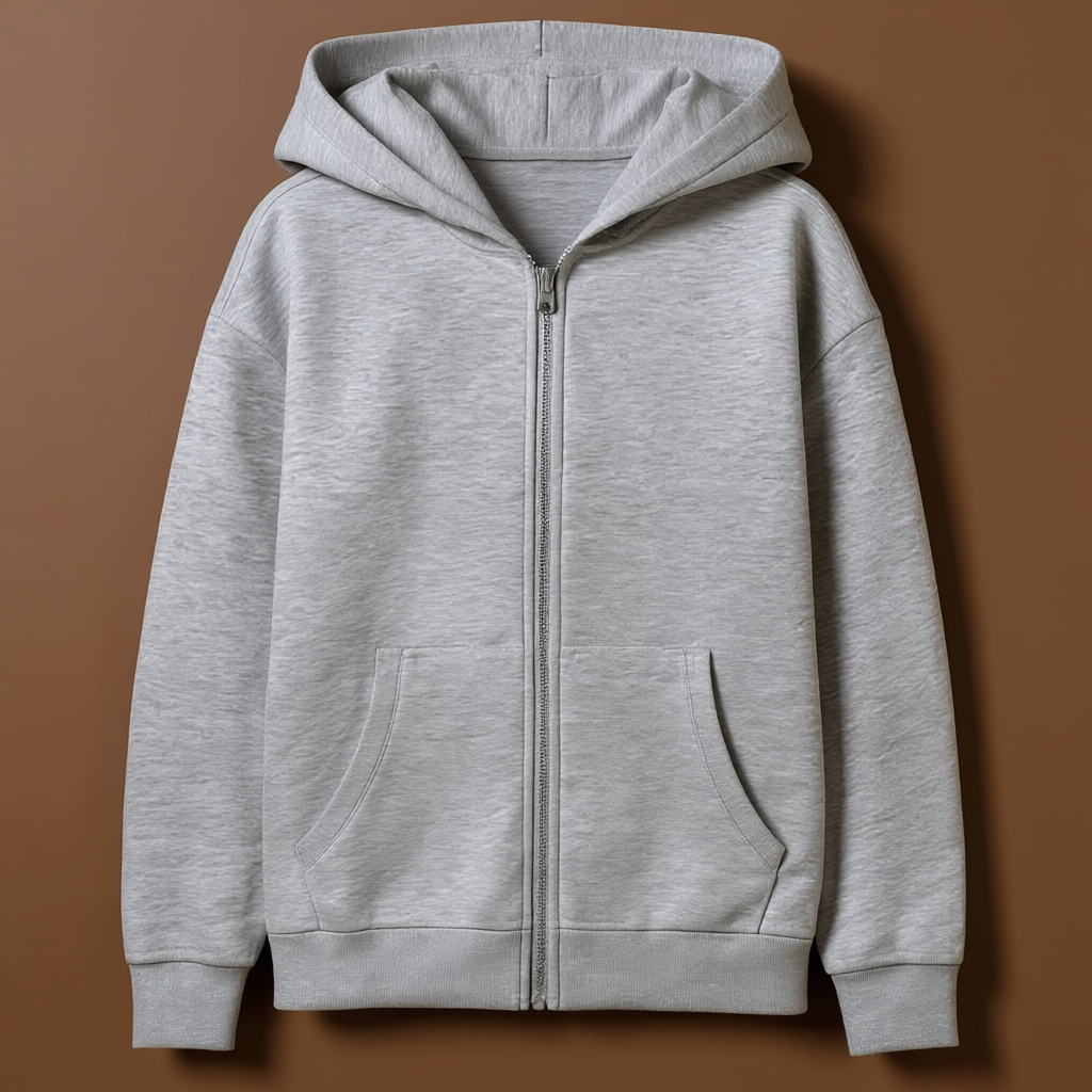 Kids Boys And Girls Soft Brushed Fleece Zip Up Hooded Sweatshirt
