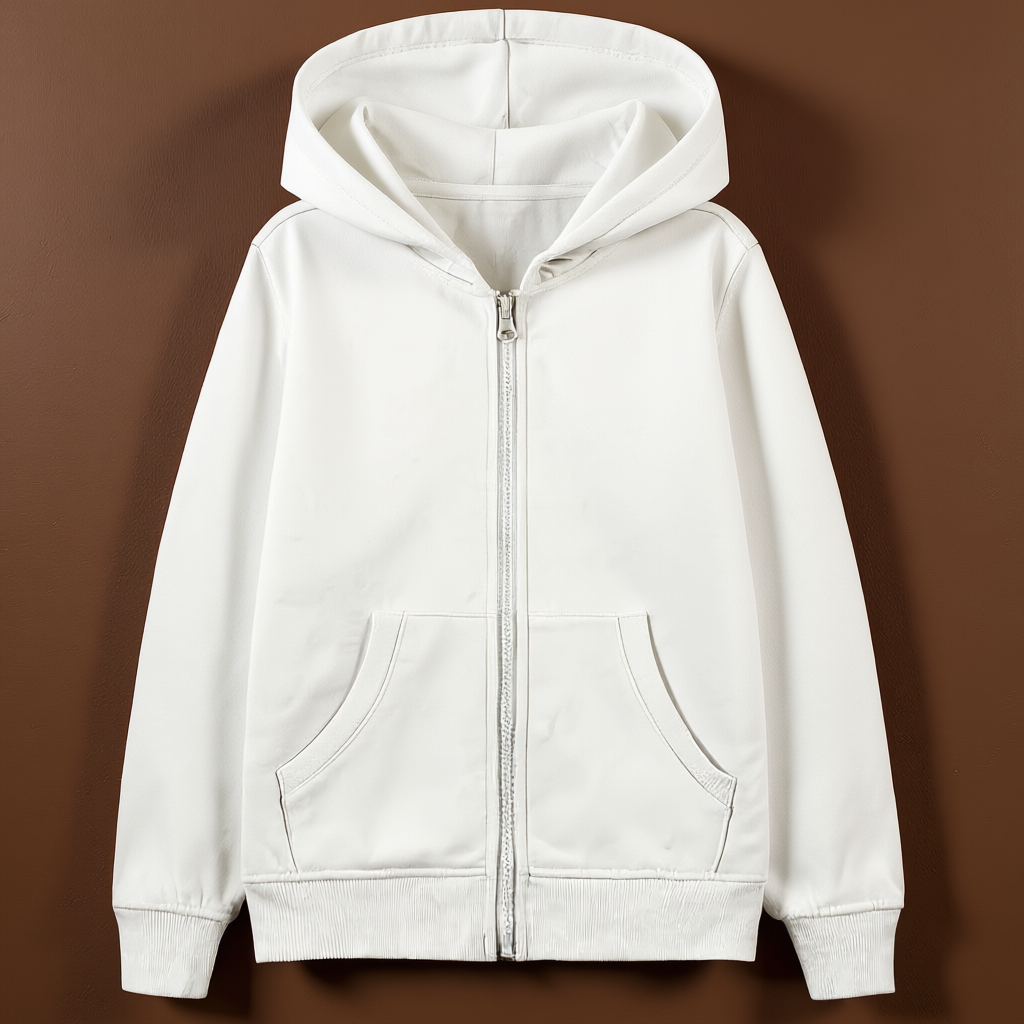 Kids Boys And Girls Soft Brushed Fleece Zip Up Hooded Sweatshirt
