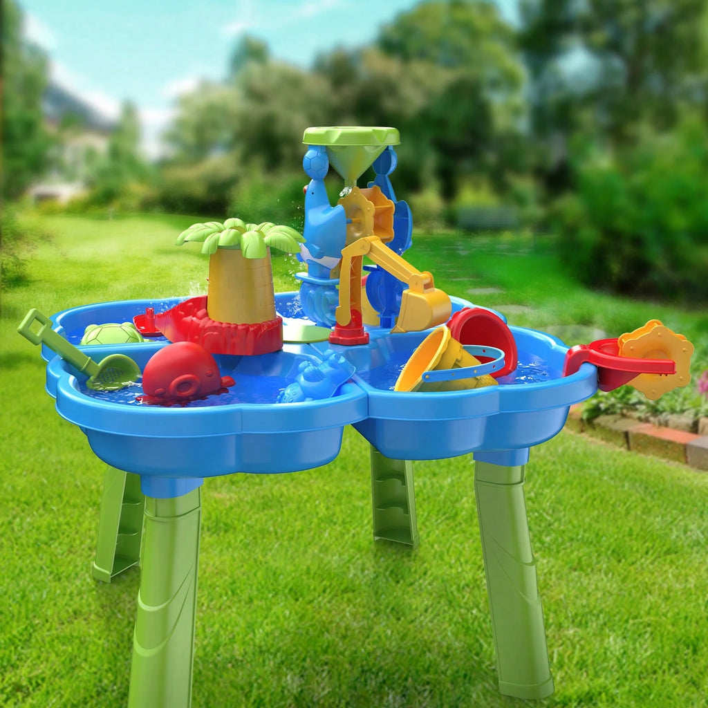 Sand And Water Table With Tools For Water Activity