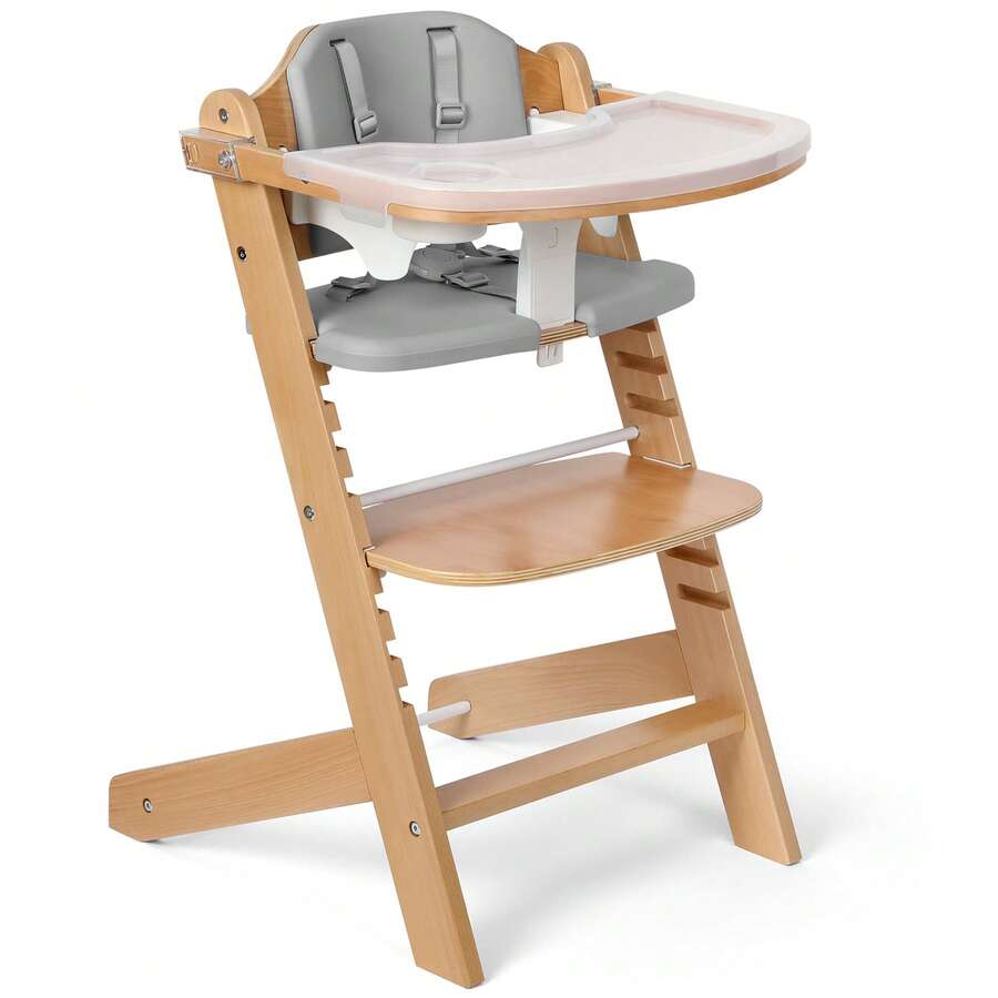 3 In 1 Convertible Baby High Chair With Adjustable Tray