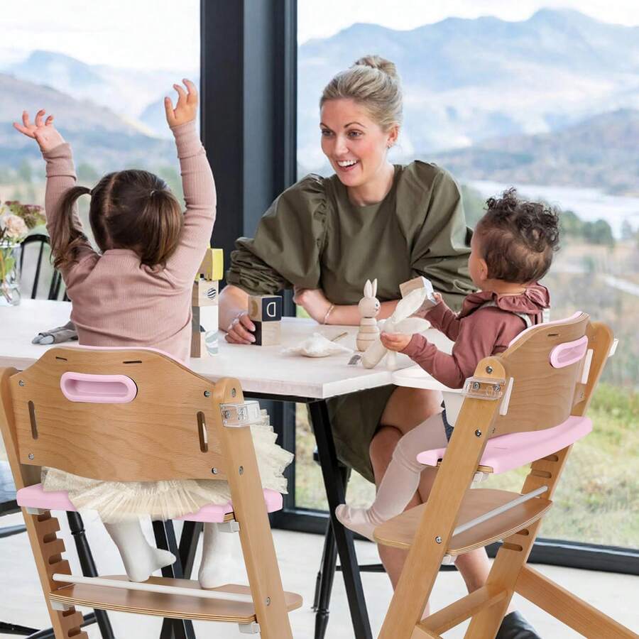 3 In 1 Convertible Baby High Chair With Adjustable Tray