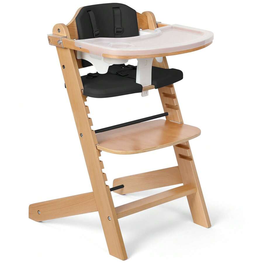 3 In 1 Convertible Baby High Chair With Adjustable Tray